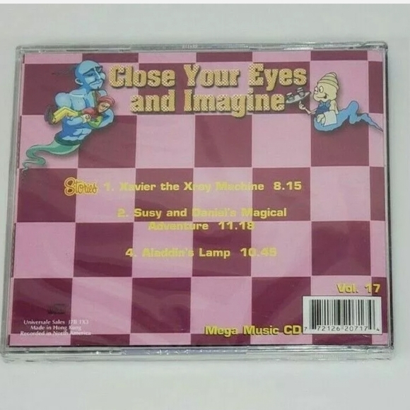 Mega Muisc Presents: Close Your Eyes and Imagine Volume 17 Kid’s CD - Picture 4 of 4
